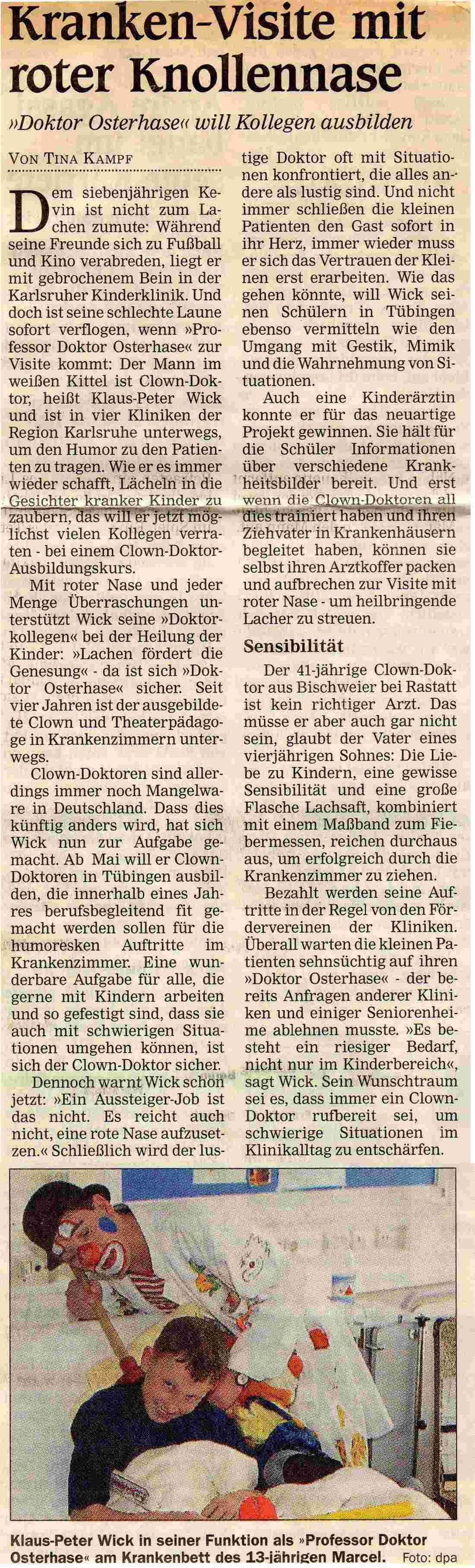 clowndoktor_offenburger_tageblatt_januar_2002